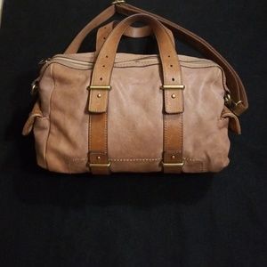 Fossil authentic leather satchel.